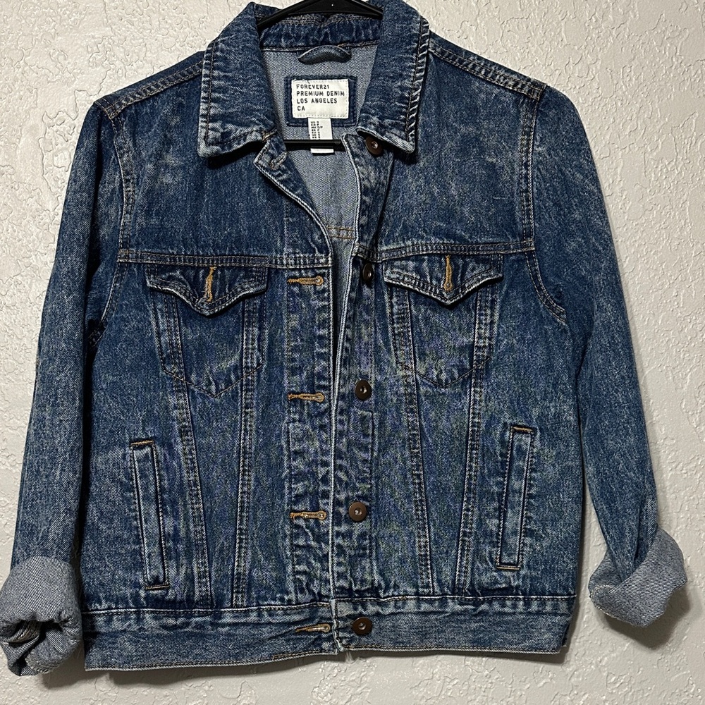 Forever 21 Blue Denim Kids Jacket